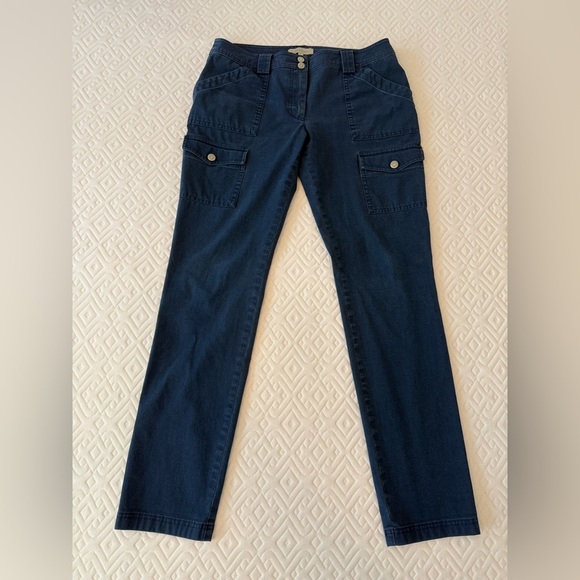 Anatomie Kate Skinny Cargo Pants Navy Size Small - Picture 5 of 8